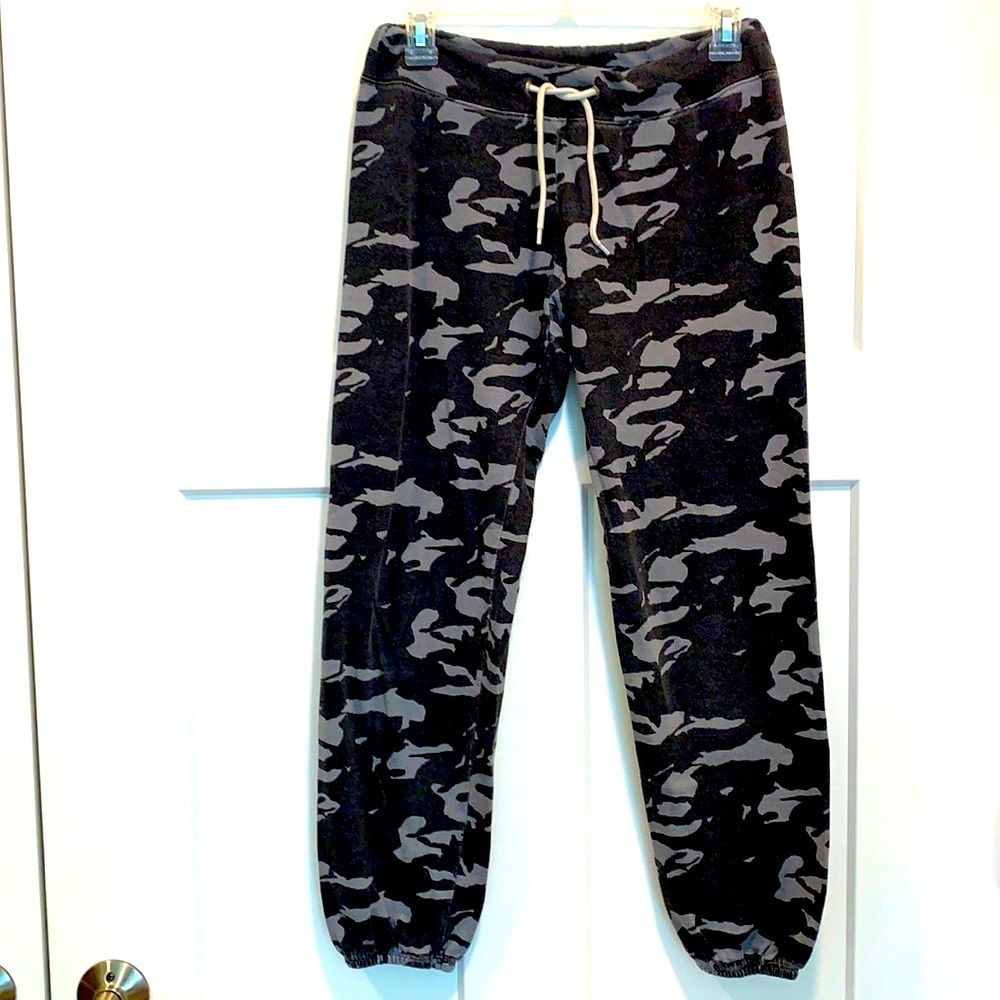 Black & Gray Camo Sweats